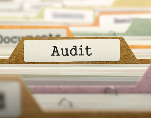 Folder with the word Audit at the top